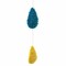 Rainbow Raindrops Felt Mobile Colorful Hanging Nursery Decoration for Baby or Kids Room